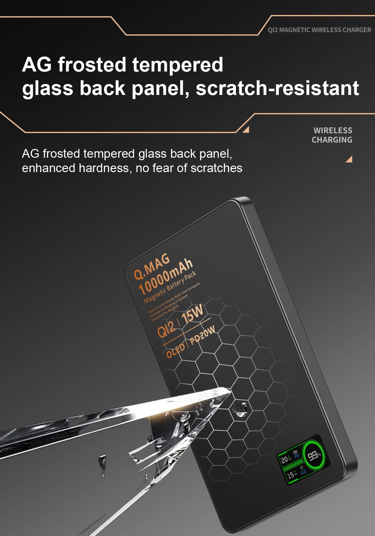 Magnetic Wireless Powerbank Qi 2.1 USB-C Fast Charging External Battery for iPhone 12-17 Pro Airpods Apple Watch Xiaomi 10000mAh