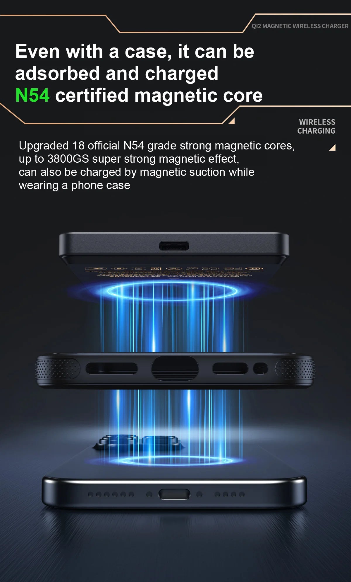 Magnetic Wireless Powerbank Qi 2.1 USB-C Fast Charging External Battery for iPhone 12-17 Pro Airpods Apple Watch Xiaomi 10000mAh