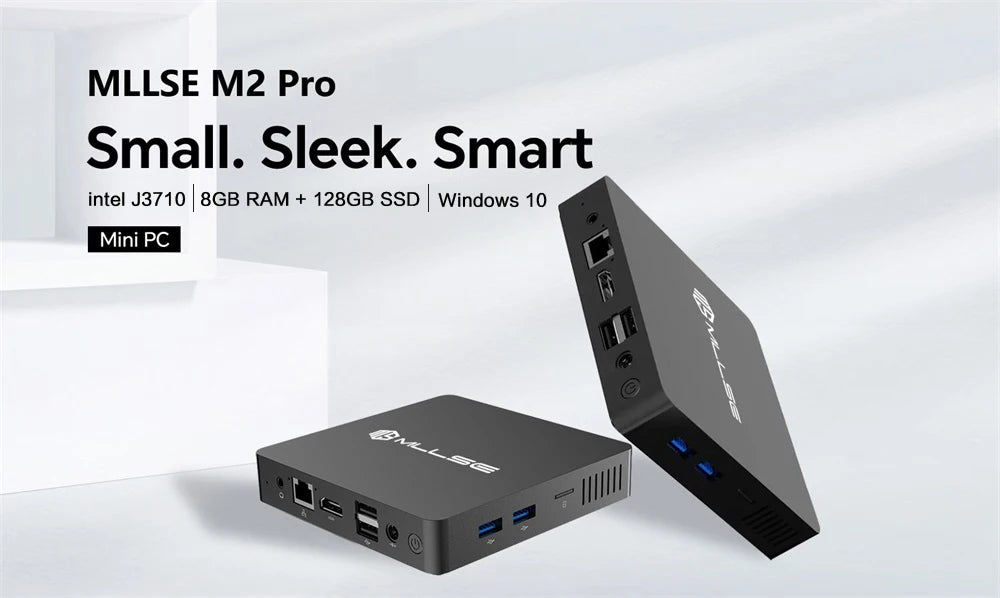 MLLSE Mini PC M2 Air Intel Gemini Lake N4000 Intel J3710 6GB RAM 128GB ROM Dual-Band WiFi Bluetooth USB Mini Computer