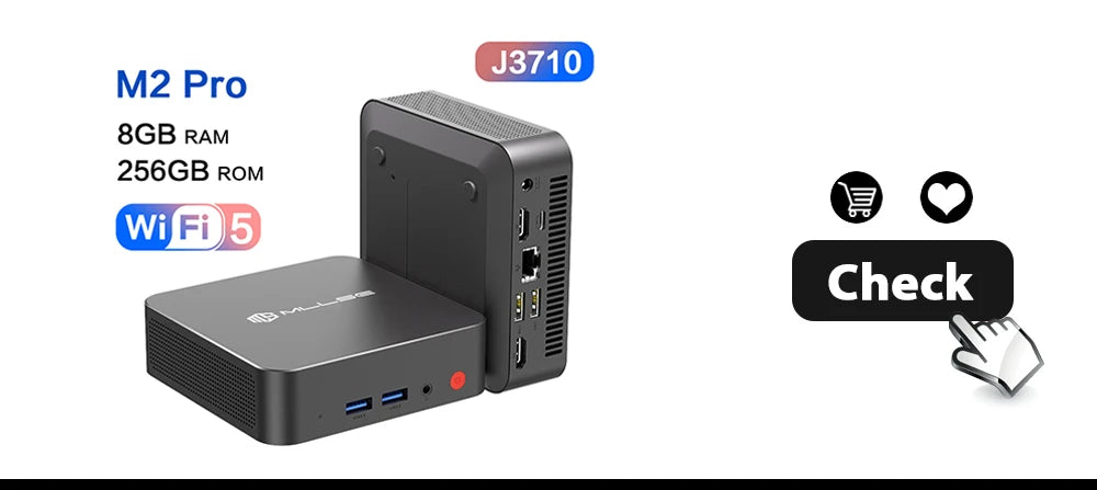MLLSE Mini PC M2 Air Intel Gemini Lake N4000 Intel J3710 6GB RAM 128GB ROM Dual-Band WiFi Bluetooth USB Mini Computer