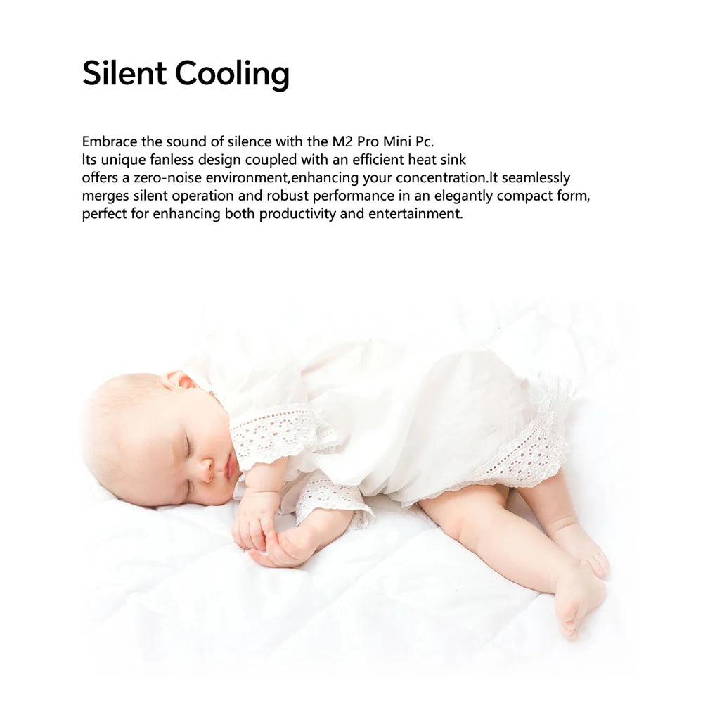 MLLSE Mini PC M2 Air Intel Gemini Lake N4000 Intel J3710 6GB RAM 128GB ROM Dual-Band WiFi Bluetooth USB Mini Computer