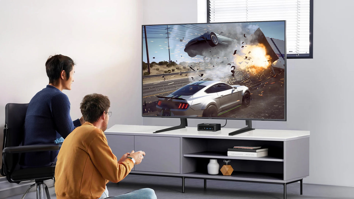 BMAX B5A Pro Mini PC | AMD Ryzen 7 5825U/5700U | Radeon Graphics | 16GB+512GB | Win11 Pro | 4K@60Hz | USB4 | Ultra-Slim