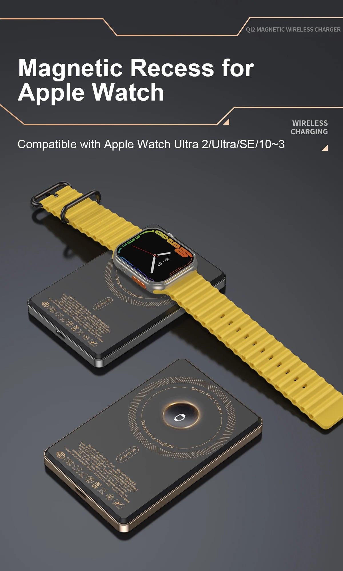 Magnetic Wireless Powerbank Qi 2.1 USB-C Fast Charging External Battery for iPhone 12-17 Pro Airpods Apple Watch Xiaomi 10000mAh